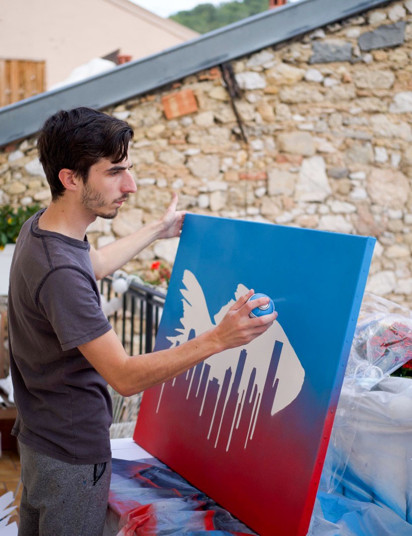 Portrait of Victor Chevalier painting